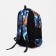 Youth backpack on lightning from textiles, 2 pockets, blue color
