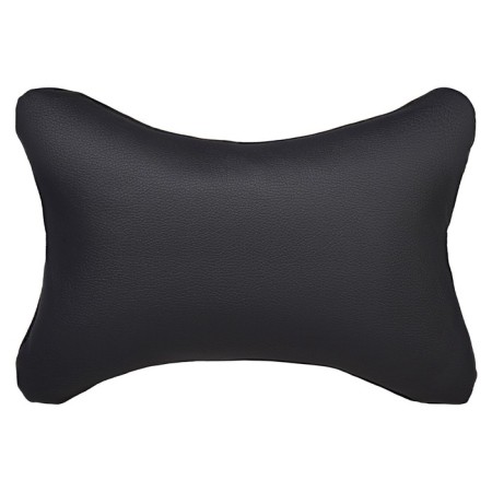 Airline headrest pillow “Eco”, artificial leather/polyester, black-1