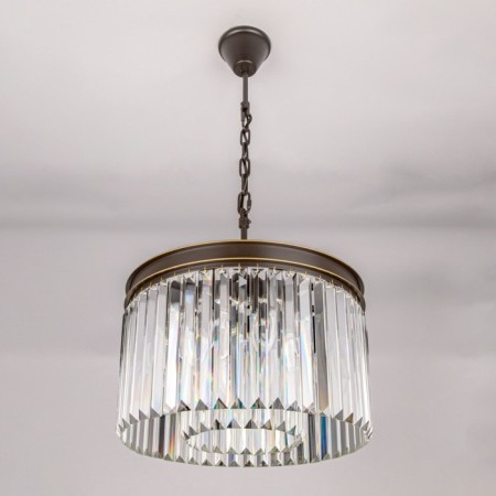 Suspended lamp Citilux "Martin" CL332081, 40x40x125 cm, 8x60W, E14, Black Color Black-8