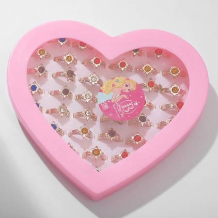 Children's ring "chosen" spark, the color of a mix in gold, dimensionless-3