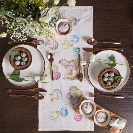 The path to the Ethel Easter table is 30x70 cm, 100% cotton, sarzha 190 g/m2-4