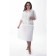 Cardigan female, size 58, white color