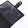 Passport cover on the button, black color