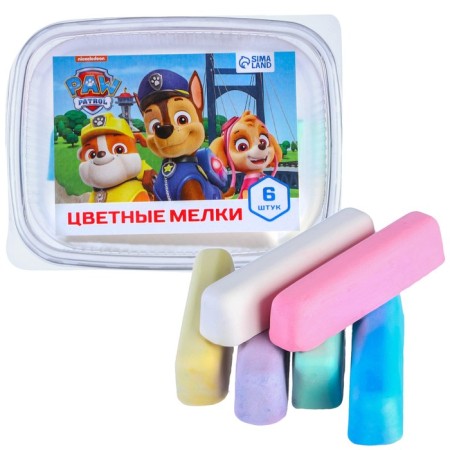 Set of colored crayons puppy patrol, 6 colors-9