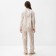 Female set (shirt, trousers) KAFTAN SILK "strip" R.48-50, cream