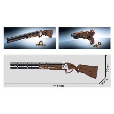 Designer Weapon "Destroyer", 2 in 1, 297 parts-2