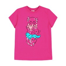 Children's T -shirt, height 122 cm, pink color