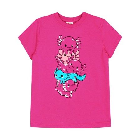 Children's T -shirt, height 122 cm, pink color