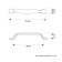 Cappio RSC004 handle, m/o 96 mm, black color