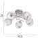 Jeannet chandelier 5x40W E27 Chrome Model: 2800064