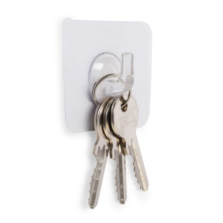 A hook with an adhesive surface of the tundra, transparent, set 4 pcs.-1