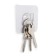 A hook with an adhesive surface of the tundra, transparent, set 4 pcs.