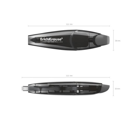 Erichkrause Megapolis correcting tape, 5 mm x 6 m, with automatic fixation of the applicator, in the blister-6