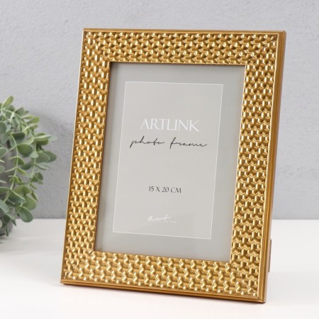 Photo frame Plastic "Grace" 15x20 cm, gold (plastic screen)-1