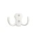 Hook furniture tundra KM201WH, two -rod, white color