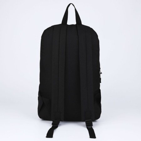 School textile Backpack 46x30x10 cm, vertical pocket, black and white color-3