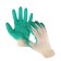 Garden gloves, x/b, knitting 13 class, size 9, latex dousy, green