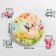 Wall clock, series: children's "bunny", discrete move, d-23.5 cm