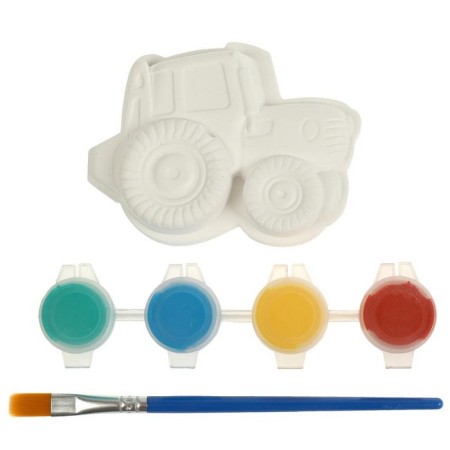 Set for Cottage Carriage "bas -relief for painting. Blue Tractor ", 1 pc.-1