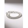 Bracelet with rhinestones "shine" chain, white color in silver, l = 18 cm
