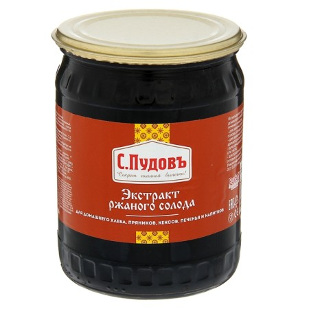 Rye malt extract "S. Pudov ", 650 g