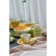 Board ceramic dining shares "sunflower", d = 27 cm, green color