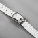 Shoe strap, artificial leather, 58 cm, 8 mm, 2 pcs, white color