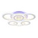 LED ceiling LED with Ambrella Light, Original, FA8805, LED, 139 W, 10425LUM, 3000-6400K, white color.