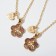 Kulons "Uenubles" flowers for friends, pink color in gold, 40 cm