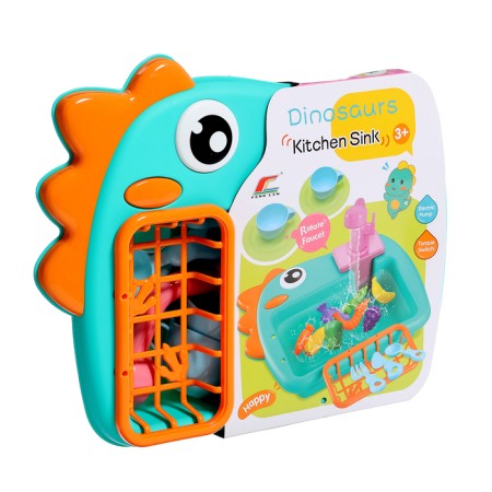 The game module of the kitchen "Sink-Dinosaurus", with a set of products mix, water circulates-14