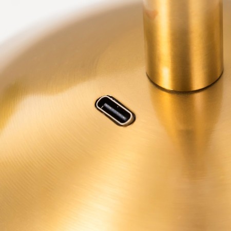 Vilora Table lamp LED USB AKB Gold 15x15x30 cm Risalux-7