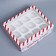 Folding box for 12 cupcakes with the New Year Parcon window, 32.8 x 25.6 x 10 cm, New Year
