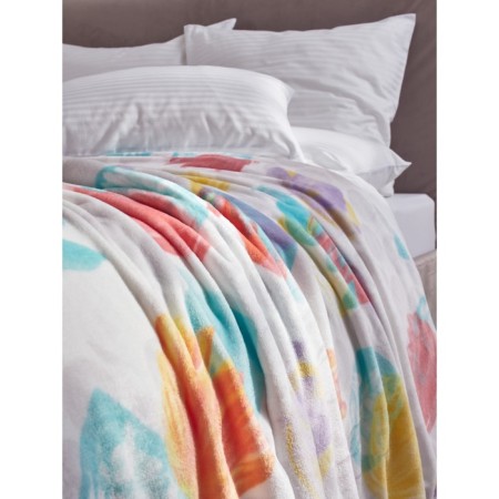 Aquarelle blanket, size 200x220 cm, multicolor color-6