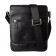 Male bag, lightning department, 2 outer pockets, adjustable belt, black color