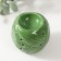 Aroma lamp ceramics "leaves" green 7.5x7.5x7.2 cm