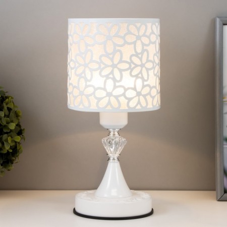 HELP LAMP "White Flowers" 40W E27 White 14.5x14.5x31 cm Risalux-1