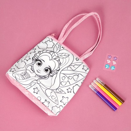 Set for creativity Bag-coloring bag with felt-tip pens "Fairy"-1