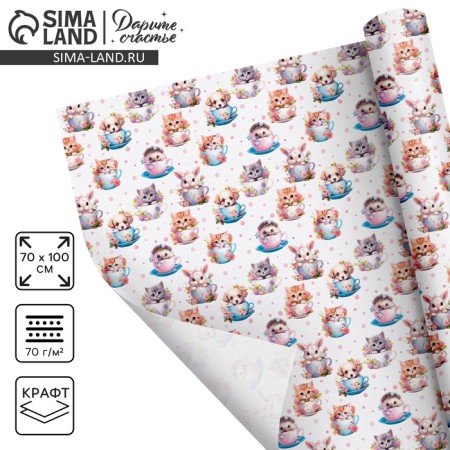 Package Crafts "Cute animals", 70 x 100 cm