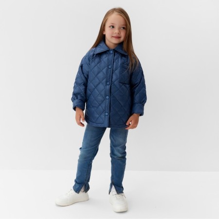 Children's jacket KAFTAN p. 32 (122-128 cm), blue-1