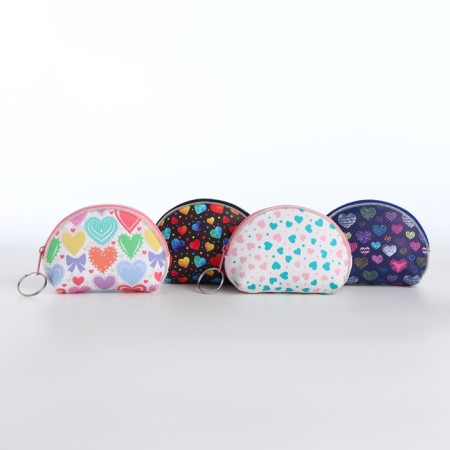 Children's wallet with a zipper, color mix