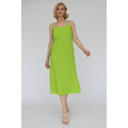 Dress in linen style, size 42-4