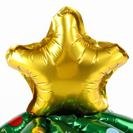 Foil ball 16 "Volumetric New Year tree", mini-2