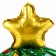 Foil ball 16 "Volumetric New Year tree", mini