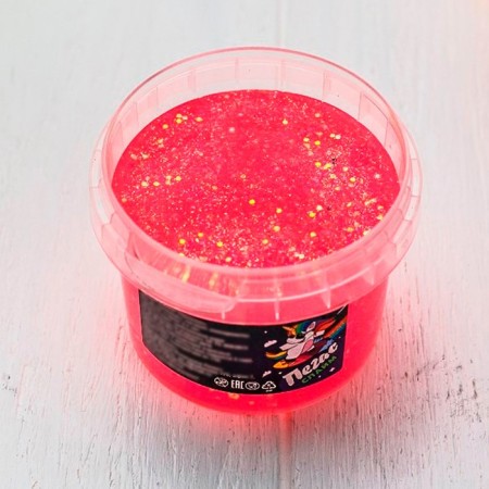 Slime "Pegas" neon, coral 90 g-2