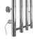 Domoterm electric heated towel rail "Tango" 109-V4, 360 x 920 mm, 4 crossbars, left