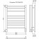 Terminus heated towel rail "Sicily" P9, 500x700 mm, Sensor Quick Touch, Chrome