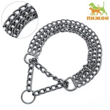 Collar - half -knitwear three -row, 40 cm, wire thickness 2 mm, black