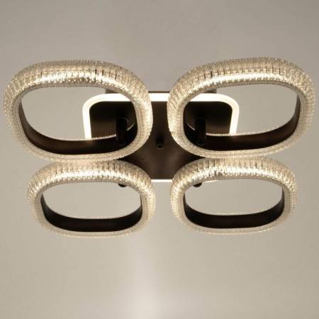 Chandelier from PDU 1140/4 LED+backlight 96W 3000K-6000K Dimmer Coffee 49x49x10 cm Bayerluux-1