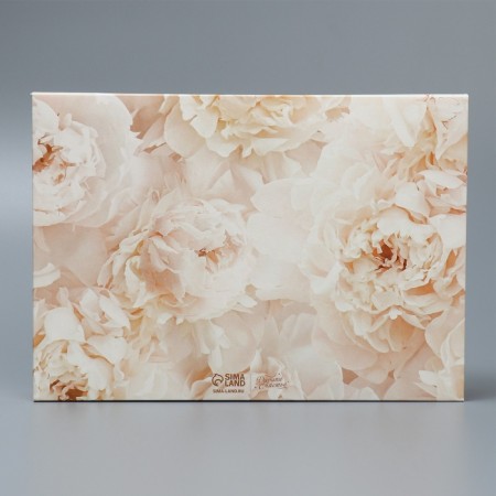 Box a gift folding envelope, packaging, “delicate peonies”, 31 x 22 x 5 cm-6