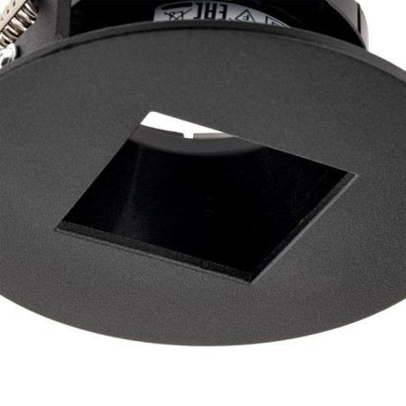 Light-K Buildiv, Artin, circle 87x87x38mm mounting hole 75x75mm GU5.3 Al Black 51432 9-7